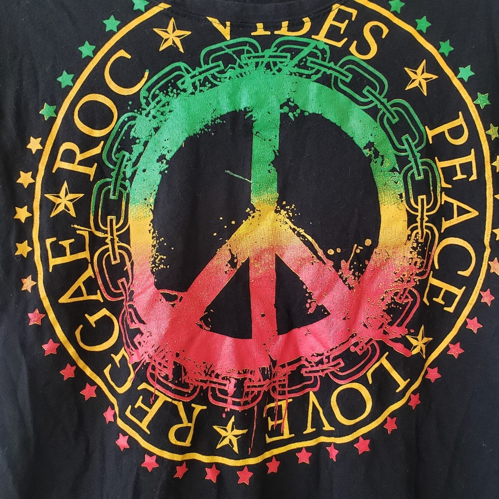 Open Back Y2K Reggae Rocawear Shirt - Picture 2 of 6